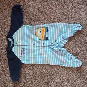 Carter's striped Car footie